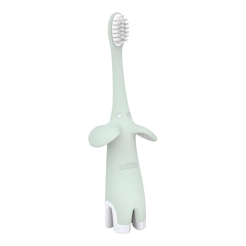 Dr. Brown's Infant-to-Toddler Training Toothbrush, Soft for Baby's First Teeth, Pink Elephant, 0-3 Years (Colors/Styles May Vary)