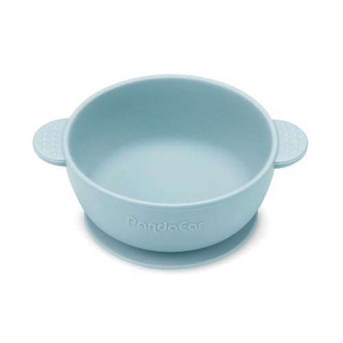 PandaEar 3 Pack Baby Bowls with Suction| Stay Put Silicone Food Bowl for Babies Kids Toddlers Infants| Food Grade Soft Safe BPA-Free Silicone (Pink)