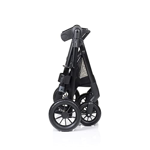 Evenflo Pivot Modular Travel System with LiteMax Infant Car Seat with Anti-Rebound Bar (Desert Tan)