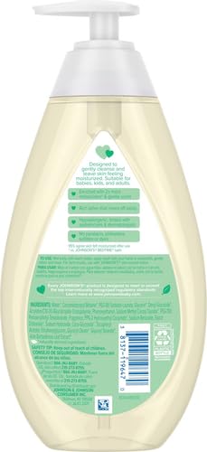 Johnson's Skin Nourishing Moisture Baby Body Wash With Vanilla & Oat Scents, Hypoallergenic & Tear Free Baby Bath Wash, Paraben-, Dye-, Sulfate & Phthalate-Free, 20.3 fl. oz