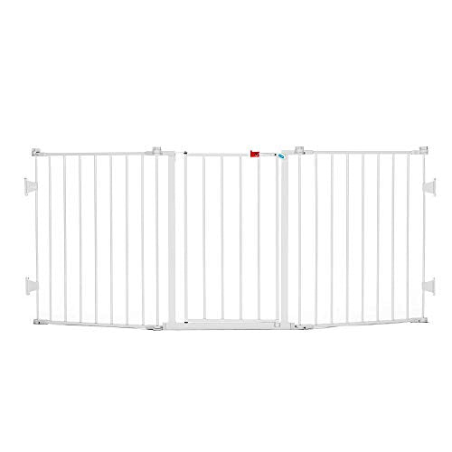 Regalo 192-Inch Super Wide Adjustable Baby Gate and Play Yard, Black, 4-in-1, Bonus Kit, Includes 4 Count (Pack of 1) of Wall Mounts