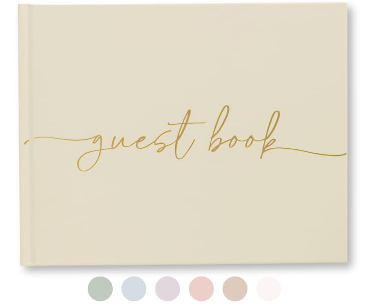 Lamare Elegant Blank Page Wedding Guest Book – The Perfect Polaroid Guest Book for Wedding Receptions, Birthdays, Baby Showers, and Special Events – A Stylish Sign-in Book for Guests
