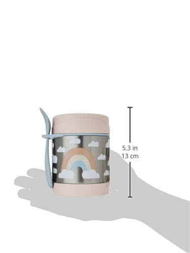 Skip Hop Insulated Baby Food Jar, Sparks Rocket, Stainless Steel, Holds 11oz