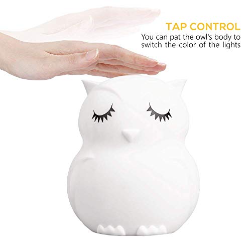 Lumipets Remote Control Silicone Night Light for Kids - Pig Design with 9 Soft Colors & Sleep Timer - Rechargeable, Battery-Operated Lamp for Bedroom | Baby Nursery, Toddler, Girls, Boys