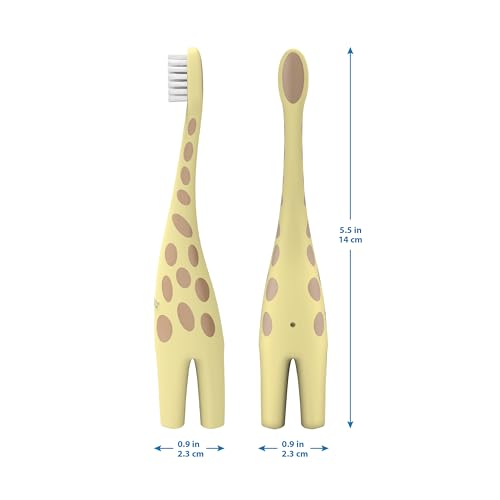 Dr. Brown's Infant-to-Toddler Training Toothbrush, Soft for Baby's First Teeth, Pink Elephant, 0-3 Years (Colors/Styles May Vary)