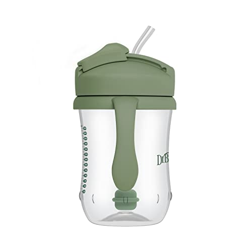 Dr. Brown's Milestones, Baby's First Straw Cup Sippy Cup with Straw, 6m+, 9oz/270ml, Coral, BPA Free