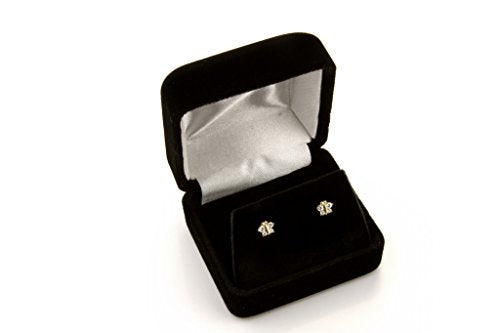 14k REAL Yellow Gold Butterfly Stud Earrings with Screw Back- 12 Different Color Available