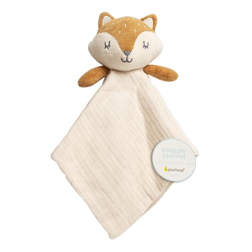 Pearhead Cloud Security Blanket, Soft Baby Lovey for Babies, Snuggle Toy Stuffed Animal, Newborn Infant and Toddler Security Toy, Baby Boy or Baby Girl Lovie, New Baby Gift, White Cloud Lovey