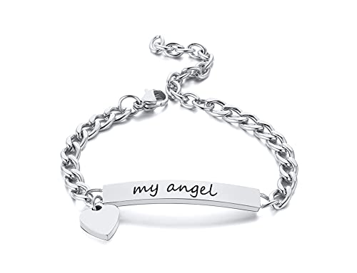 Personalized Baby Bar Bracelet : 18K Gold Plated Custom Name ID Plate Bracelet for Children Toddler from Mom, Engraved Kid Name for Daughter Son, New Born Birthday Gift,Adjustable,Nickel free