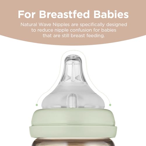 PPSU All-in-One Baby Bottle - Anti-Colic, Wide-Neck, Stable Base, Easy to Clean, Natural, Cloud Edition, 170ml, 6oz, Stage 1 (Slow Flow)
