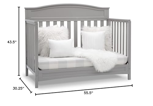 Delta Children Emery 4-in-1 Convertible Baby Crib - Greenguard Gold Certified, White