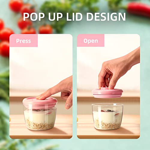 Ankou Formula Container - 1700ml Airtight Formula Dispenser One Button Handy Milk Powder Container BPA-Free Storage Containers with Scoop and Scraper Transparent 730g