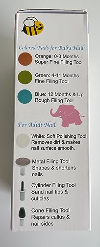 Baby Nail Trimmer 21 in 1, Usage Labeled Case & 13 Extra Replacement Tools, Royal Angels Baby Electric Nail File, Baby Nail Care, Nail Clipper Newborn Toddler Toes & Fingernails Nail Kit (Blue)
