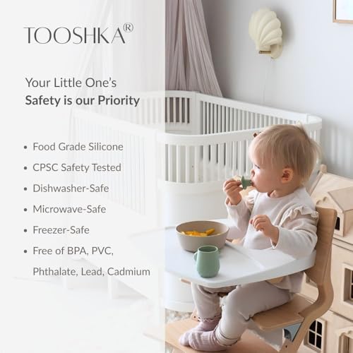 Tooshka® | Set of Four Tiny Cups | Baby-Led Weaning Essentials for Toddlers 6+ Months of Age | BPA, Lead, & Phthalate Free