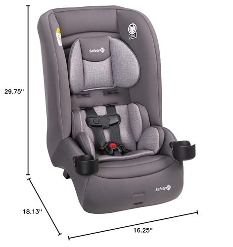 Safety 1st Jive 2-in-1 Convertible Car Seat, Rear Facing Car Seats for Babies (5-40 lbs, 19-40"), Forward Facing Carseat for Toddlers (22-65 lbs, 29-49"), Harvest Moon