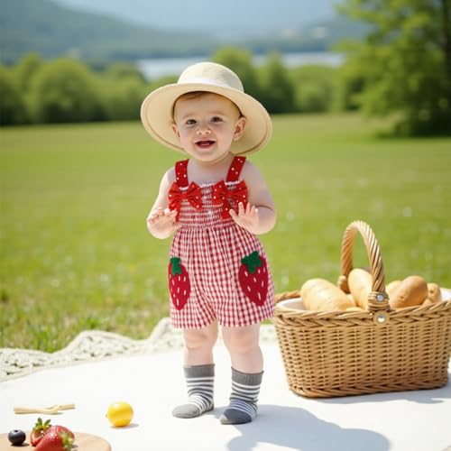 Boho Baby Girl Clothes Summer Toddler Tank Romper Sleeveless Bowknot Ruffle Overalls Jumpsuit Shorts With Headband