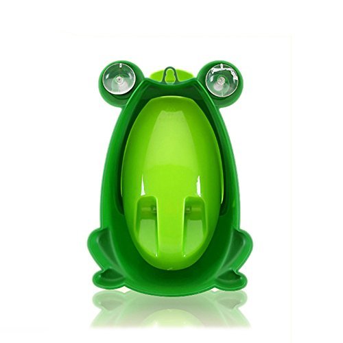 Cute Frog Potty Training Urinal for Boys with Funny Aiming Target - Coffee