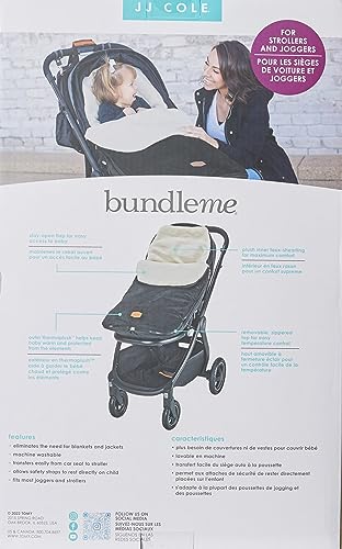JJ Cole Bundleme - Original, Baby Bunting Bag, Winter Protection for Baby Car Seats and Strollers, Graphite