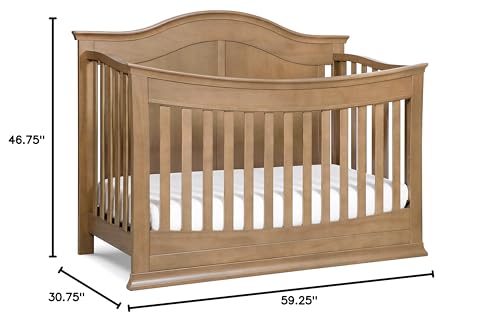 DaVinci Meadow 4-in-1 Convertible Crib in White, Greenguard Gold Certified