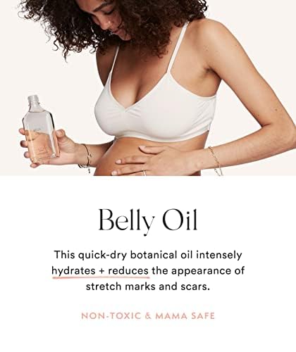 HATCH Belly Oil Mini Me - 1oz Quick-Drying Belly Oil - Vegan & Plant Based Nutrient Rich - Supports Skin Throughout Pregnancy