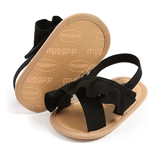myppgg Baby Boys Girls Summer Sandals Non-Slip Soft Sole Infant Slippers Cotton Crib Shoes for Toddler First Walkers