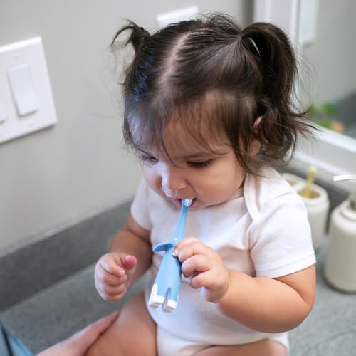 Dr. Brown's Infant-to-Toddler Training Toothbrush, Soft for Baby's First Teeth, Pink Elephant, 0-3 Years (Colors/Styles May Vary)