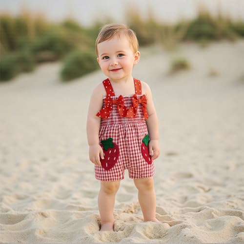 Boho Baby Girl Clothes Summer Toddler Tank Romper Sleeveless Bowknot Ruffle Overalls Jumpsuit Shorts With Headband