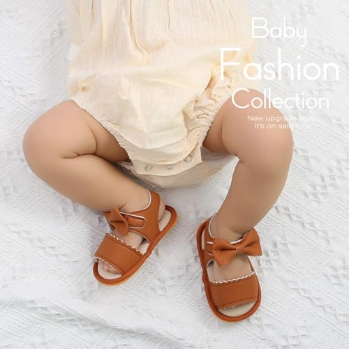 HsdsBebe Baby Girls Sandals Bohemia Flower Bow Soft Sole Toddler First Walkers Beach Summer Shoes