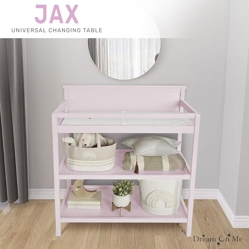 Dream On Me Jax Universal Changing Table, Blush Pink , 34x20x40 Inch (Pack of 1)