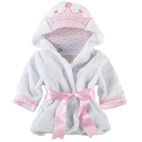 Baby Girl Bathrobes Wash Waddle Princess Crown Hooded Robe Girls Bath Robe Towel Terry Cotton Ultra Absorbent