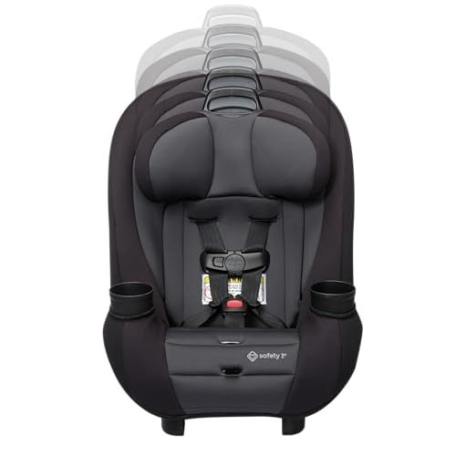 Safety 1st Ellaris 3-in-1 Convertible Car Seat, Slim Fit Design, Rear & Forward-Facing, 5-Position Headrest, 3-Across Fit, Travel-Friendly with Machine-Washable Seat Pad, Peacock Blue