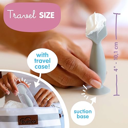 Bumco Diaper Clutch Bag with Refillable Wipes Dispenser - Water Resistant, Lightweight Diaper Pouch with on the go Wipes Dispenser, Portable Baby Wipe Dispenser, (Pink Stripes)
