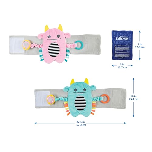 Dr. Brown's Infant Gripebelt Heated Belly Band, Soothe Baby's Tummy with Gentle Warmth and Compression, Hedgehog, 0m+