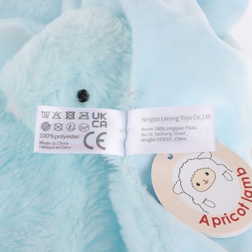 Apricot Lamb Stuffed Animals Cream Bunny Rabbit Security Blanket Infant Nursery Character Blanket Luxury Snuggler Plush Baby Lovey(Cream Bunny, 13 Inches)