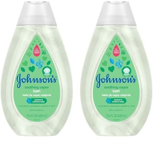 Johnson’s Baby Vapor Bath with Soothing Aromas to Relax Babies Tear-Free & Hypoallergenic, 13.6 Fluid Ounce