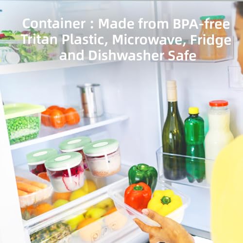 Ankou Formula Container - 1700ml Airtight Formula Dispenser One Button Handy Milk Powder Container BPA-Free Storage Containers with Scoop and Scraper Transparent 730g