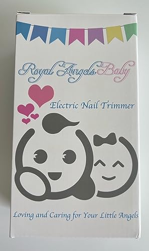 Baby Nail Trimmer 21 in 1, Usage Labeled Case & 13 Extra Replacement Tools, Royal Angels Baby Electric Nail File, Baby Nail Care, Nail Clipper Newborn Toddler Toes & Fingernails Nail Kit (Blue)