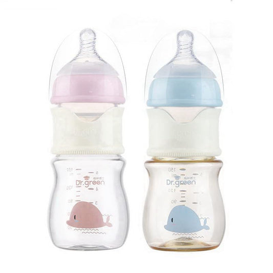 Baby Wide Neck PPSU Bottle With Formula Dispenser, Fast Milk Filling, Travel Portable Quick Flush, M Nipple, BPA-Free (PPSU-Pink, 240ML)