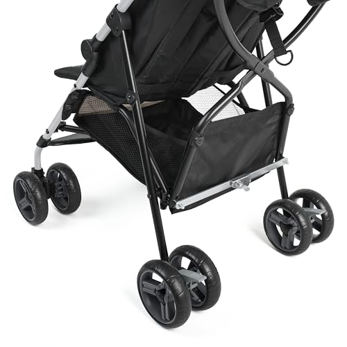 Summer by Ingenuity 3D Mini Convenience Stroller – Lightweight Stroller with Compact Fold, Multi-Position Recline, Canopy with Pop Out Sun Visor and More – Umbrella Stroller for Travel, Pink