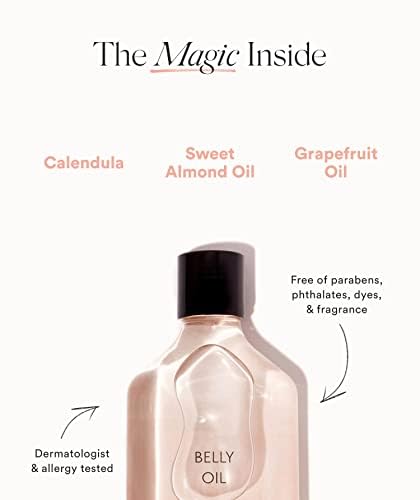 HATCH Belly Oil Mini Me - 1oz Quick-Drying Belly Oil - Vegan & Plant Based Nutrient Rich - Supports Skin Throughout Pregnancy