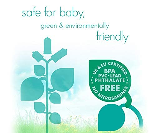 The Upright Bottle Bittylab Bare Air-Free 4oz Single for breastmilk or Baby Formula, Anti-Reflux, Anti-Colic, Anti-Gas, Fuss or Sleep Troubles. with Easy-Latch & Perfe-Latch Nipples. 0-6 Months.