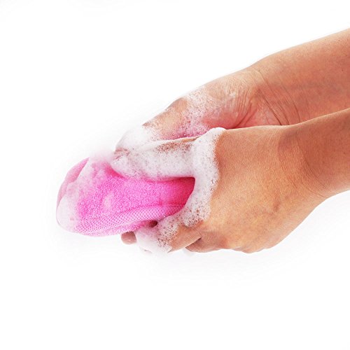 Baby Bath Sponge - Ultra Soft Baby Sponge for Bathing - Kids Bath Sponges for Infants, Toddler Bath Time, 2 Count (1 Pack) - Green Blue