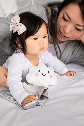 Pearhead Cloud Security Blanket, Soft Baby Lovey for Babies, Snuggle Toy Stuffed Animal, Newborn Infant and Toddler Security Toy, Baby Boy or Baby Girl Lovie, New Baby Gift, White Cloud Lovey