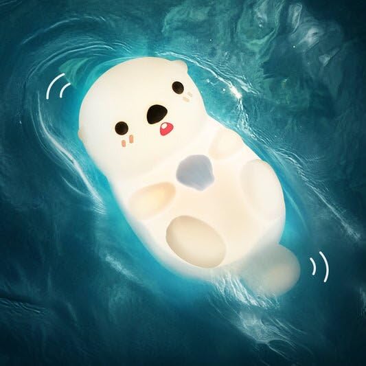 Huggwaii Squishy Axolotl Night Light for Kids – Dimmable Silicone Axolotl Lamp, 2025 Upgraded Baby Night Light, Rechargeable, 20H Battery Life, Sleep Aid Gift for Toddlers, Girls&Room Decor