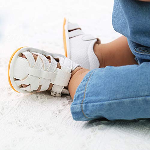 E-FAK Baby Boys Girls Summer Sandals Outdoor Beach Anti-Slip Rubber Soft Sole Newborn Toddler First Walker Shoes