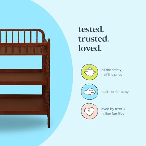 DaVinci Jenny Lind Changing Table with Pad in Rich Cherry