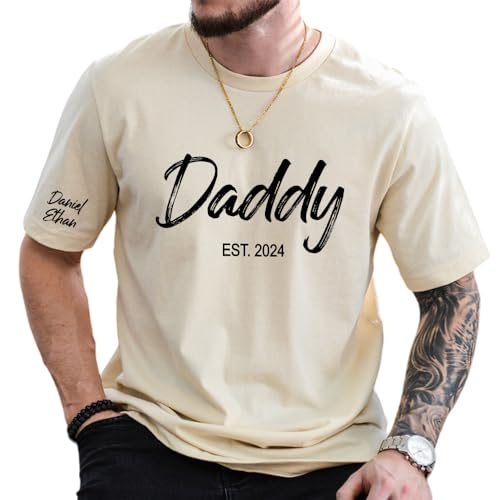 Personalized Custom Dad T-Shirt, Dad Gifts, Papa, Daddy