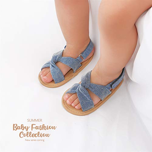 myppgg Baby Boys Girls Summer Sandals Non-Slip Soft Sole Infant Slippers Cotton Crib Shoes for Toddler First Walkers