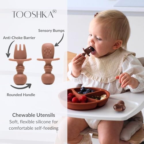 Tooshka® | Set of Four Tiny Cups | Baby-Led Weaning Essentials for Toddlers 6+ Months of Age | BPA, Lead, & Phthalate Free