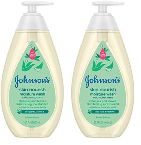 Johnson's Skin Nourishing Moisture Baby Body Wash With Vanilla & Oat Scents, Hypoallergenic & Tear Free Baby Bath Wash, Paraben-, Dye-, Sulfate & Phthalate-Free, 20.3 fl. oz
